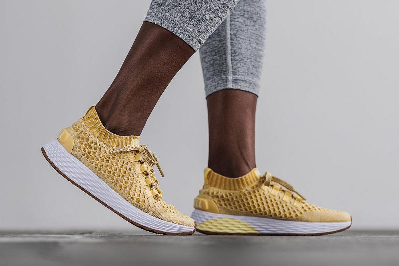 Nobull Honey Knit Runner Women's Running Shoes Orange | USA V1691R